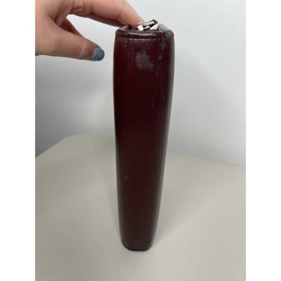 Vintage DayTimer Day Planner Burgundy Faux Leather - Picture 2 of 16